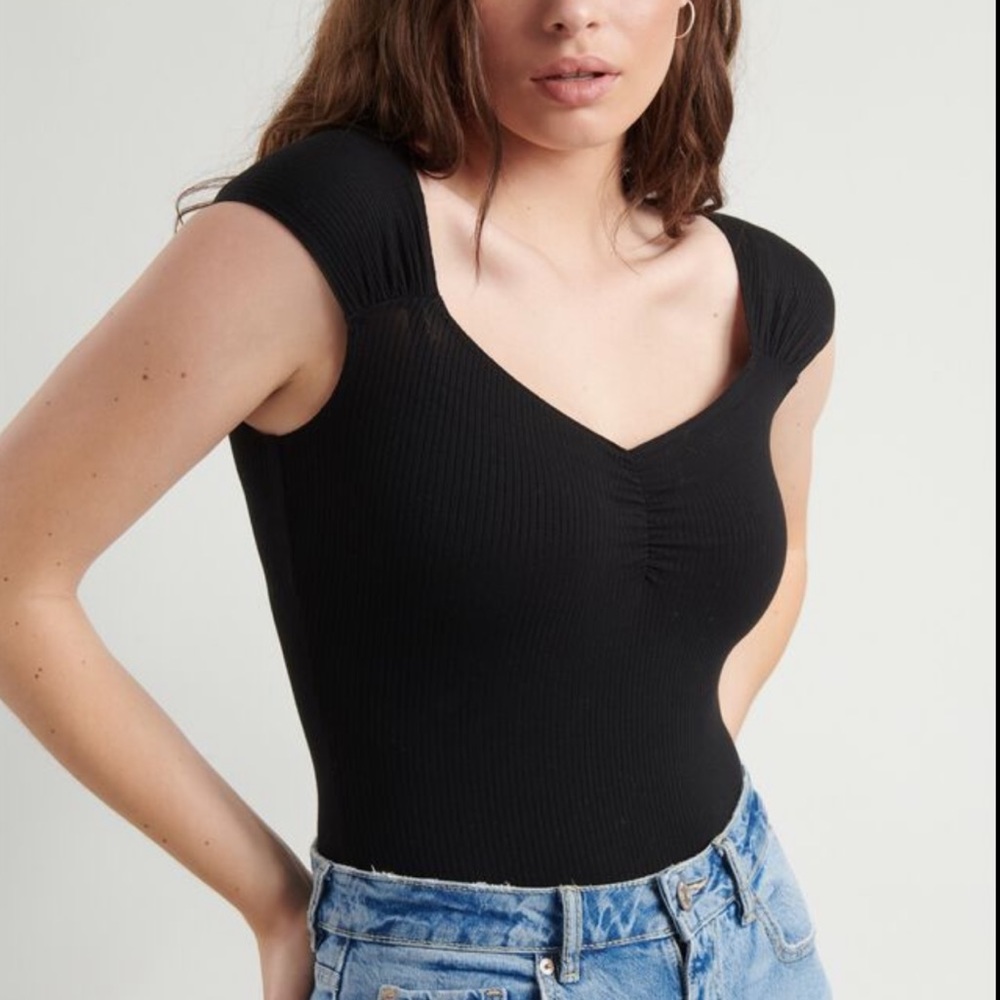 [EUC] Garage Sweetheart Black Thong Bodysuit size XS